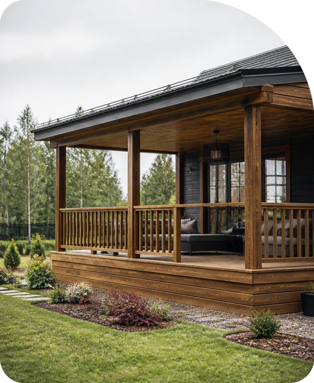 Терраса для дачи в Железнодорожном под ключ от 46143 р. | РадиДОМА-Жлз